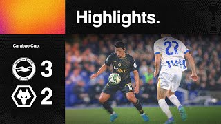 Cup exit down south  Brighton amp Hove Albion 32 Wolves  Highlights [upl. by Adam]