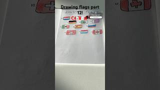 Drawing flags part 12 🇨🇦 [upl. by Scheer]