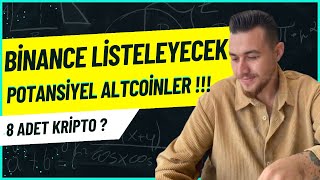 Binance’te Listelenecek Altcoinler  2024 Yılı Potansiyel Kripto Paralar [upl. by Hgalehs]