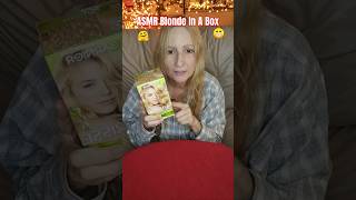 ASMR 😁 I Went Blonde In A Box Yes I Did 😂 Subscribe Like 😁👍 Thanks asmrsounds asmr blonde [upl. by Pfeifer]