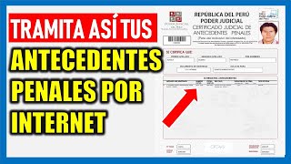 ¿Cómo tramitar ANTECEDENTES PENALES por Internet 2024 [upl. by Monahon]