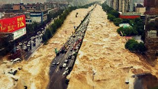 Underwater China Footage Captures the Brutal Force of Flooding [upl. by Eymaj]