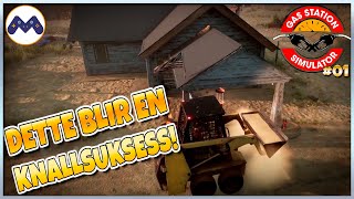 Åpner bensinstasjon og raner kundene mine 😏  Gas Station Simulator ep 1 [upl. by Keiryt735]