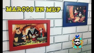 Como hacer Marcos sencillos en MDF  DIY [upl. by Gittel]