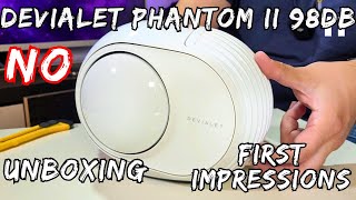 Devialet Phantom II 98dB Unboxing and First Impressions [upl. by Gordan]