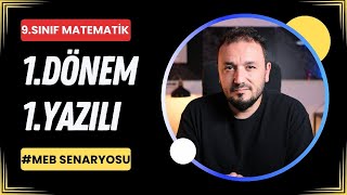 9Sınıf Matematik  1Dönem 1Yazılı Soruları [upl. by Renault]