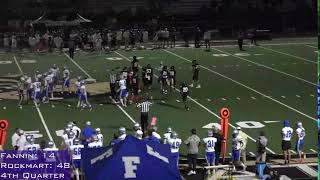 Fannin Varsity Football vs Rockmart [upl. by Enelear281]