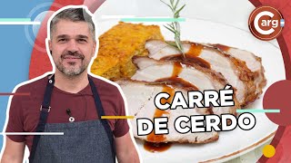 RECETA CON CARRÉ DE CERDO  LAQUEADO CON FLAN DE ZANAHORIA [upl. by Daveta]