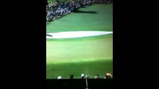 Louis Oosthuizen makes Albatross Shot at Masters on Sunday 2012 [upl. by Cornwall]