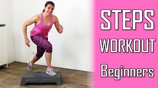 20 Minute Steps Workout Routine for Beginners  Stepper Exercises At Home [upl. by Battista]