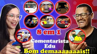 REACT 8 EM 1  AS AVENTURAS DE MEÇI MEYNAR E CERRISETE  COMENTARISTA EDU  REACT EM CASAL [upl. by Othilie]