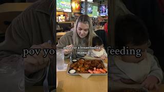 bdubs is the best buffalowildwings breastfeeding postpartum mom [upl. by Inman]