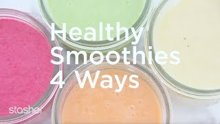 4 Healthy Smoothie Freezer Packs [upl. by Mir]