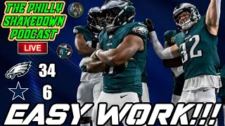 🦅 Philly Shakedown Podcast  Eagles RUN OVER Cowboys  Defense Is Fun To Watch [upl. by Nitsraek85]