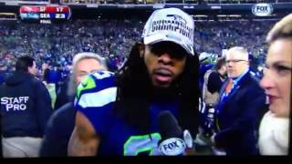 Richard Sherman goes off in postgame interview RIPS CRABTREE [upl. by Llekcor]