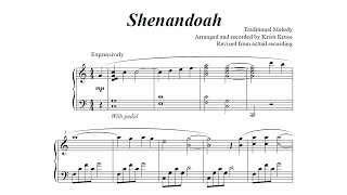 Shenandoah 💚💙 Piano Solo [upl. by Maurilia]