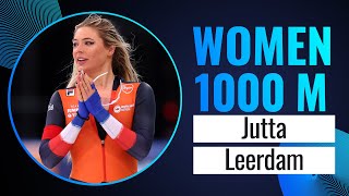 Jutta LEERDAM NED  Winner  1000m Women  Stavanger 2023  SpeedSkating [upl. by Aikmat]