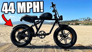 This Affordable 44 MPH Ebike has a Sneaky 60 Volt quotPLUSquot Secret  The Motor Goat V3 Review [upl. by Lyrad]