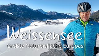 Eislaufen am Weissensee in Kärnten Der größte Natureisplatz der Alpen [upl. by Yblok]