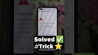 Solved ✅ Your Connection is Not Private Chrome 2023 New Trick Android  PC  iPhone ⭐ [upl. by Sothena]