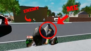 Roblox Realistic Hood but im disguised as garbage [upl. by Leahcimsemaj637]