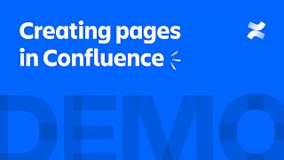 Creating pages in Confluence  Atlassian [upl. by Carlota19]