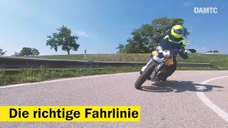 MotorradTipps Kurvenfahren amp die richtige Fahrlinie  ÖAMTC Fahrtechnik [upl. by Nnaeoj561]