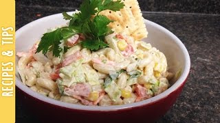 Mexican Macaroni Salad Ensalada de Coditos The290ss [upl. by Eadie130]