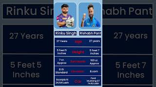 Rishabh Pant vs Rinku Singh l Shorts  Future Facts Sports [upl. by Donough888]