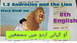 12Androcles and the Lion story in UrduHindistd 8th English مکمل اردو وضاحت کے ساتھ [upl. by Alaikim316]