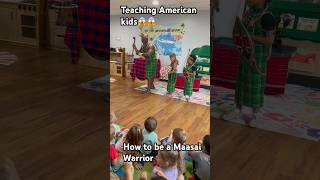 Teaching American kids to become Maasai Warriors African Storytelling africanstoryteller kids [upl. by Sybille]