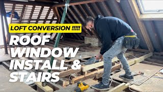 Day 23  Loft Conversion uk roof windows and site clearance ✌️ [upl. by Chandos]