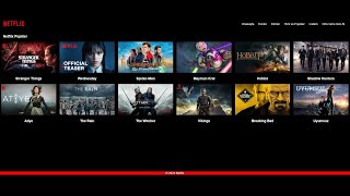 NETFLÄ°X SÄ°TESÄ° YAPTIM  Html ve CSS ile [upl. by Thgiwed]