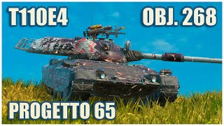 Progetto 65 T110E4 amp Object 268 • WoT Blitz Gameplay [upl. by Herbert]