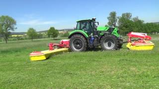 NEW DEUTZ  FAHR 7250 TTV  PÖTTINGER Novacat A 10 [upl. by Ailina]