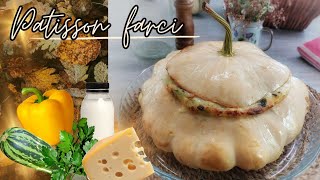 ✨️🎃Patisson Farci Recette Facile Rapide Fromage BÉCHAMEL [upl. by Yoho]