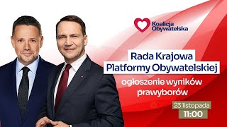 🔴 WYBÓR KANDYDATA PLATFORMY OBYWATELSKIEJ NA PREZYDENTA POLSKI [upl. by Wilburt197]