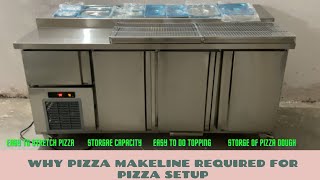 Pizza makeline amp pizza preparation table with Features [upl. by Eima]