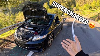 POV Drive In Supercharged FB6 Civic Si 🔥 [upl. by Vaientina]