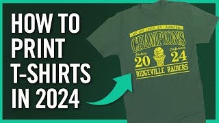 The Easiest Way To Print TShirts in 2024  Start Your Side Hustle or Home Business [upl. by Cychosz631]