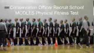 Michigan DNR Conservation Officer Training Academy MCOLES Physical Fitness Test [upl. by Brandyn]