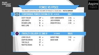 Frickley Colliery CC 2nd XI v Ferrybridge Power Station CC 1st XI [upl. by An]