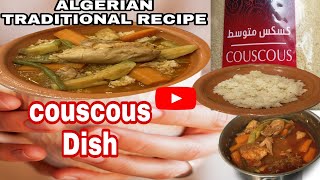 Couscous with Chicken amp Red Sauce The Traditional Algerian Foodrecipe couscous traditionaldish [upl. by Eiralam283]