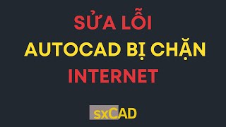 Sửa lỗi AutoCAD bị chặn không kết nối được Internet [upl. by Nnaoj]