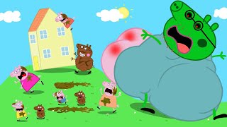 Zombie Apocalypse Peppa Family Face a Zombie Invasion in City 🧟‍♀️ Peppa Pig Funny Animation [upl. by Suanne]