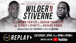 PBC Replay Deontay Wilder vs Bermane Stiverne 2  Full Televised Fight Card [upl. by Yruoc]