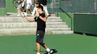 Kei Nishikori Slow Motion Forehand and Backhand 210 fps [upl. by Antoine]