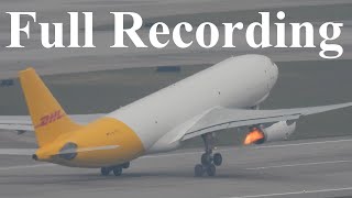 IRL DHL A330 Compressor Stall Full Recording Reupload [upl. by Thornie]