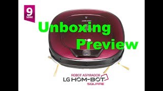 Unboxing y preview del robot aspirador LG Hombot Square VR64701LVMP [upl. by Bernita]