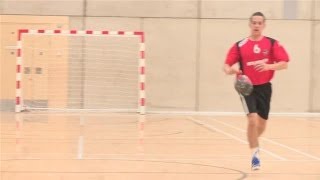 How To Do Dribbling in Handball [upl. by Esinal181]